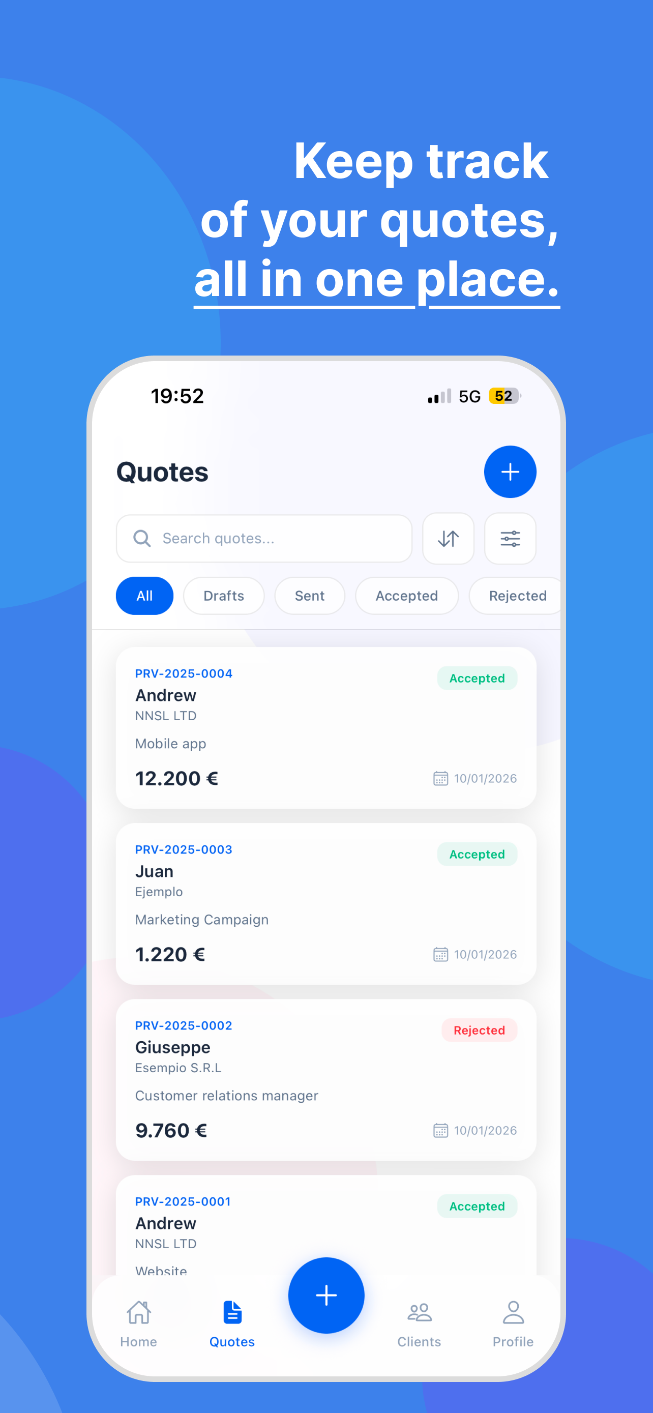 Quotly - Screenshot 5 showing product features and functionality