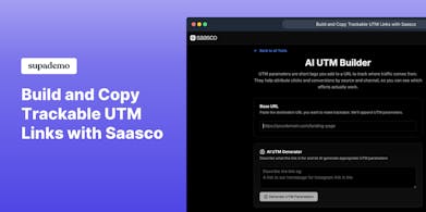 Saasco - UTM Builder gallery image