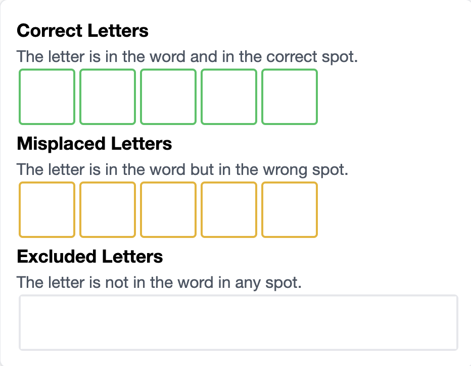 Vijf letterwoorden - Vijf letterwoorden filter voor een puzzel van een worp media 3