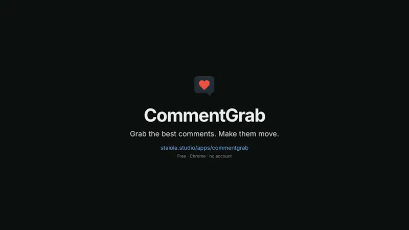 CommentGrab screenshot 1 (video preview)