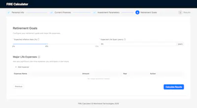FIRE Calculator gallery image