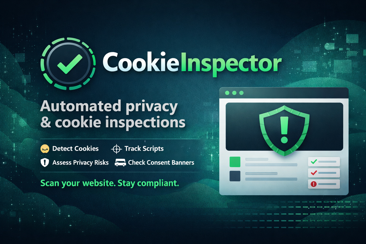 CookieInspector - Main product screenshot demonstrating key features and user interface