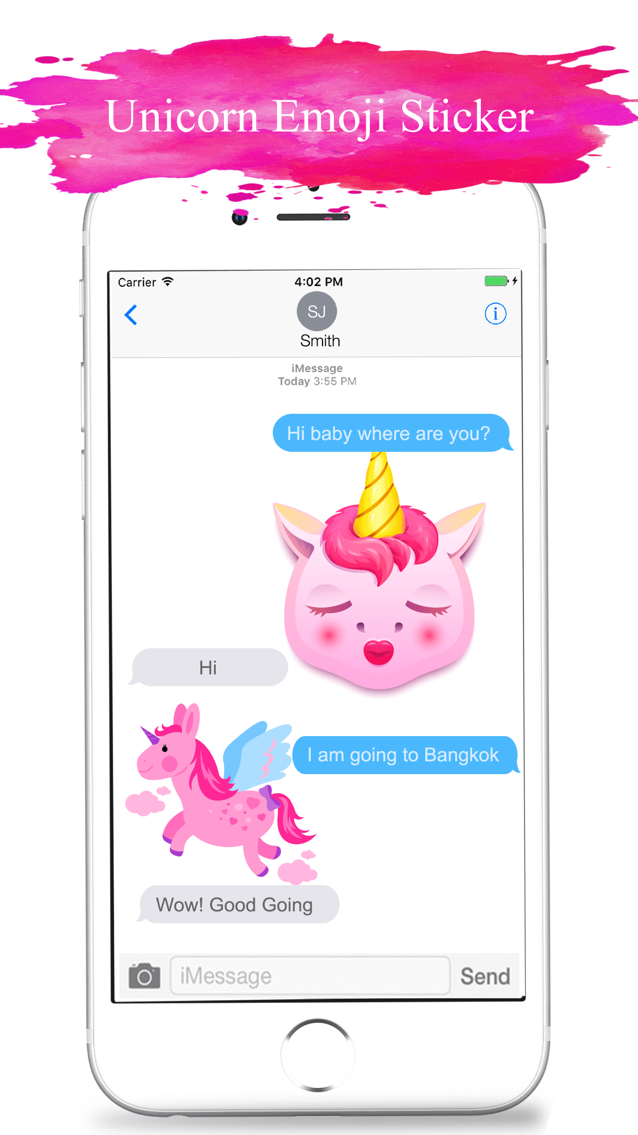 Feelings Unicorn Stickers iMessage gallery image