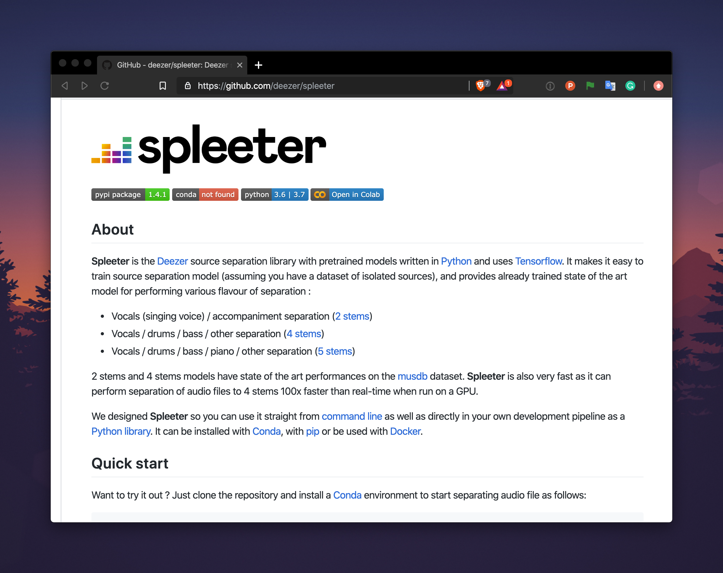 Spleeter gallery image