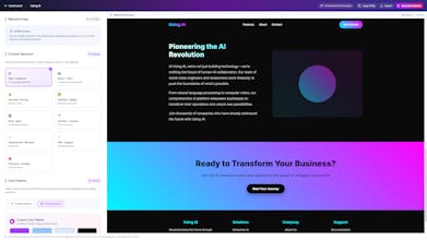 Using Ai | Landing Pages gallery image