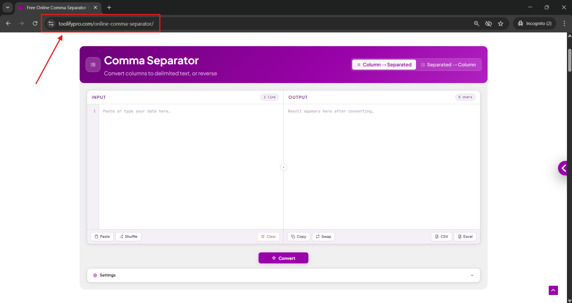 Online Free Comma Separator Tool gallery image