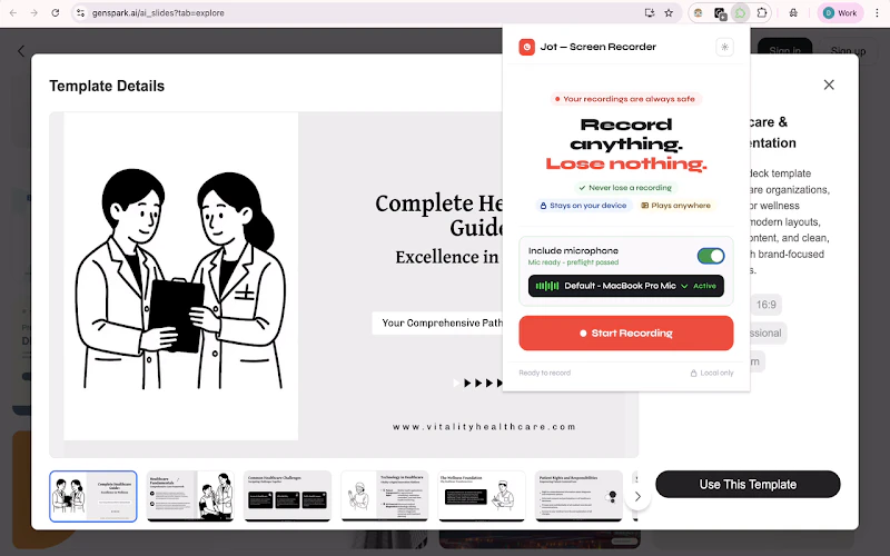 Jot — Screen Recorder screenshot 1