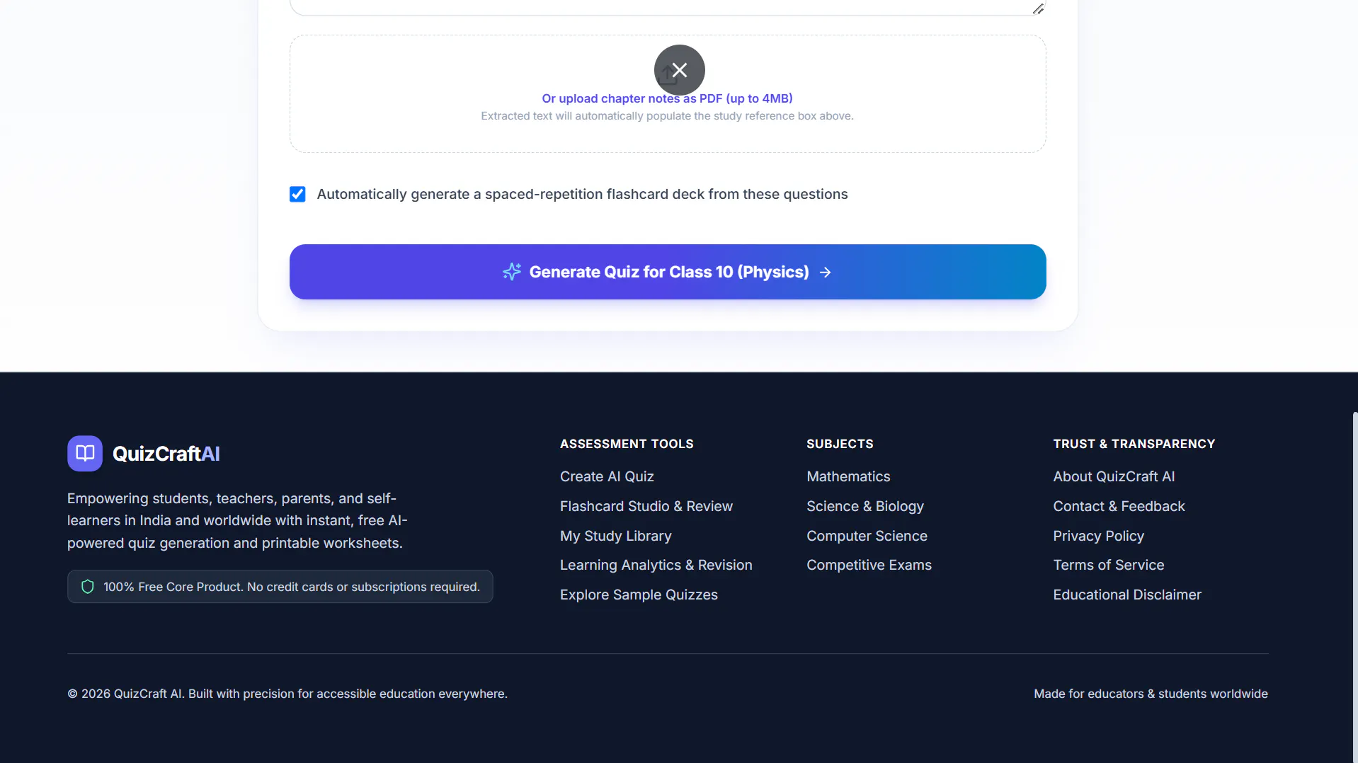 QuizCraft AI gallery image