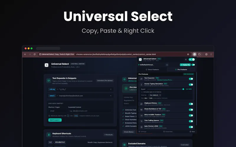 Universal Select screenshot 2
