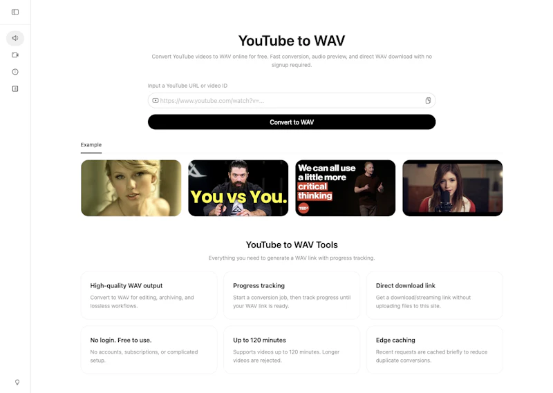 YouTube to WAV screenshot 1