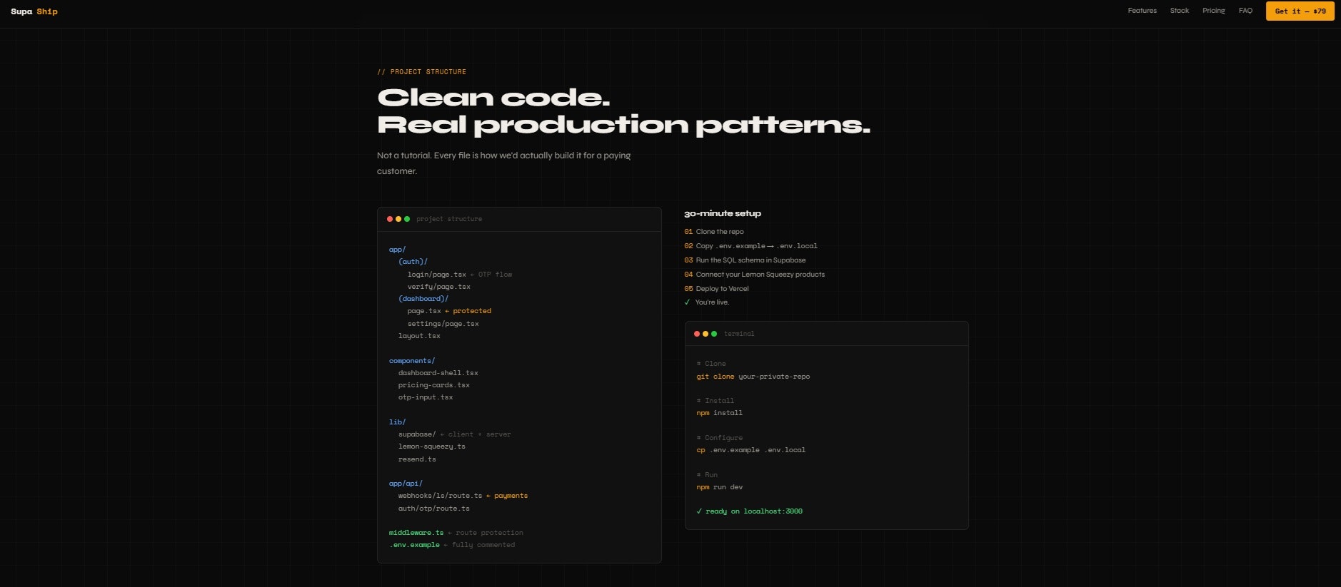 SupaShip — Next.js SaaS Boilerplate gallery image