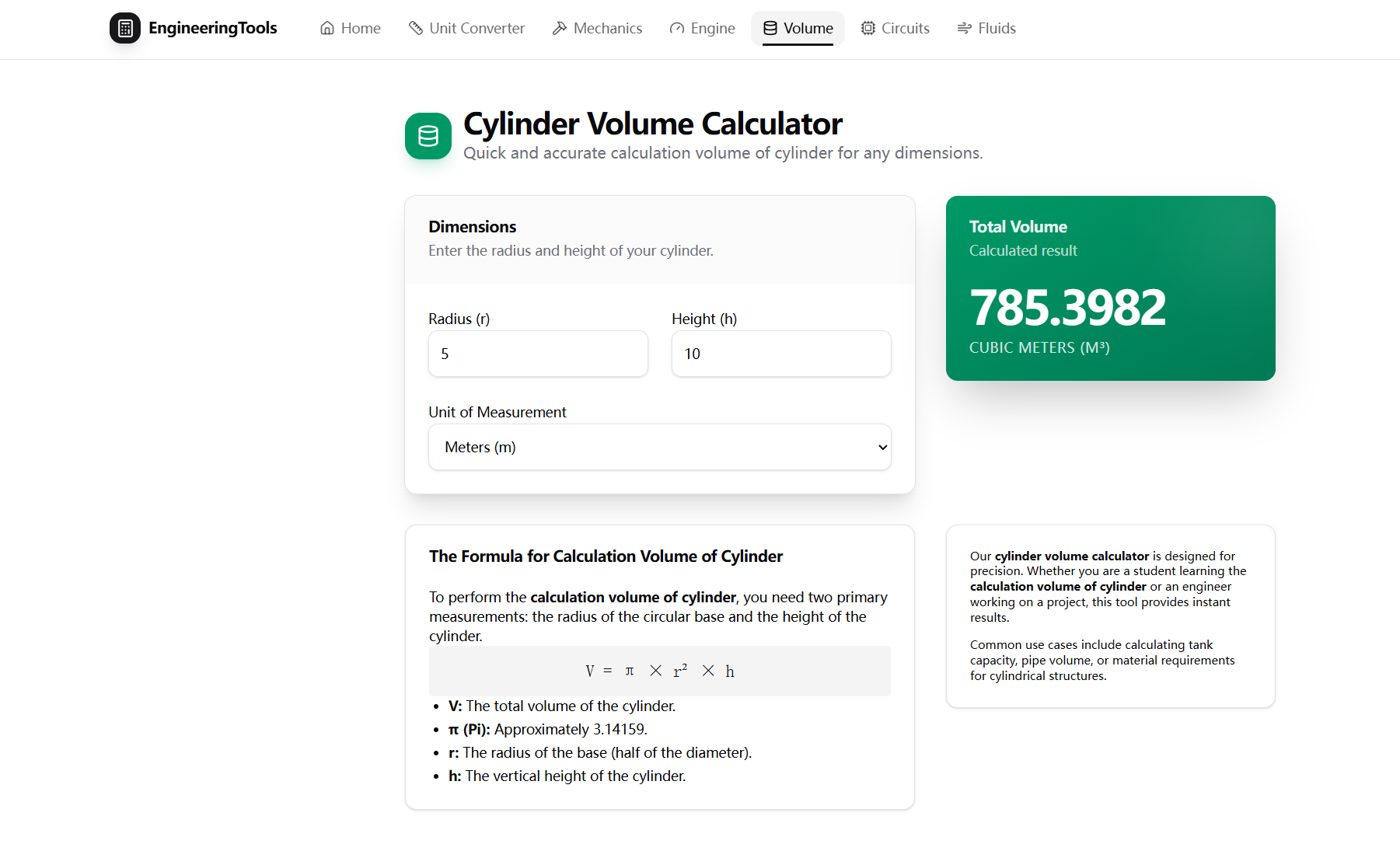 EngineeringTools - Screenshot 3 showing product features and functionality
