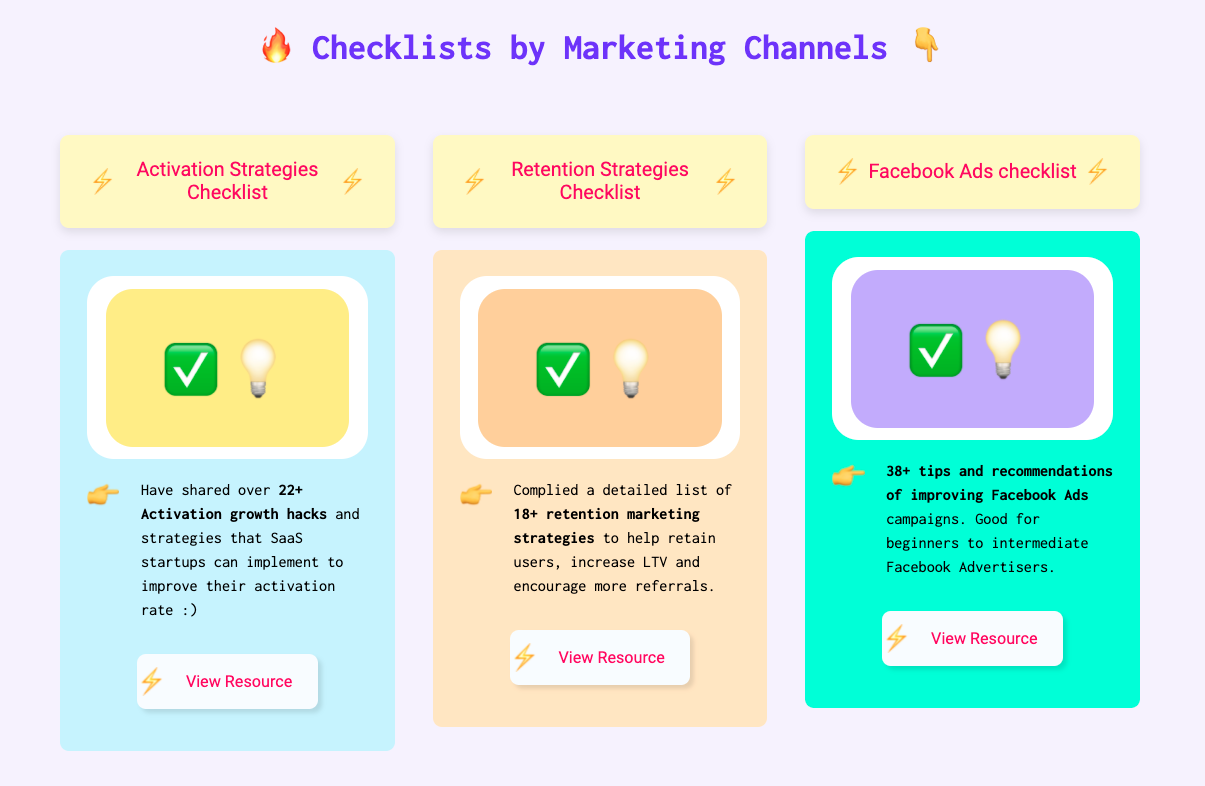 Growth Marketing Checklists gallery image