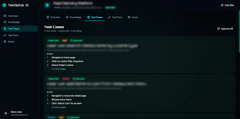 TestOptim AI screenshot 3
