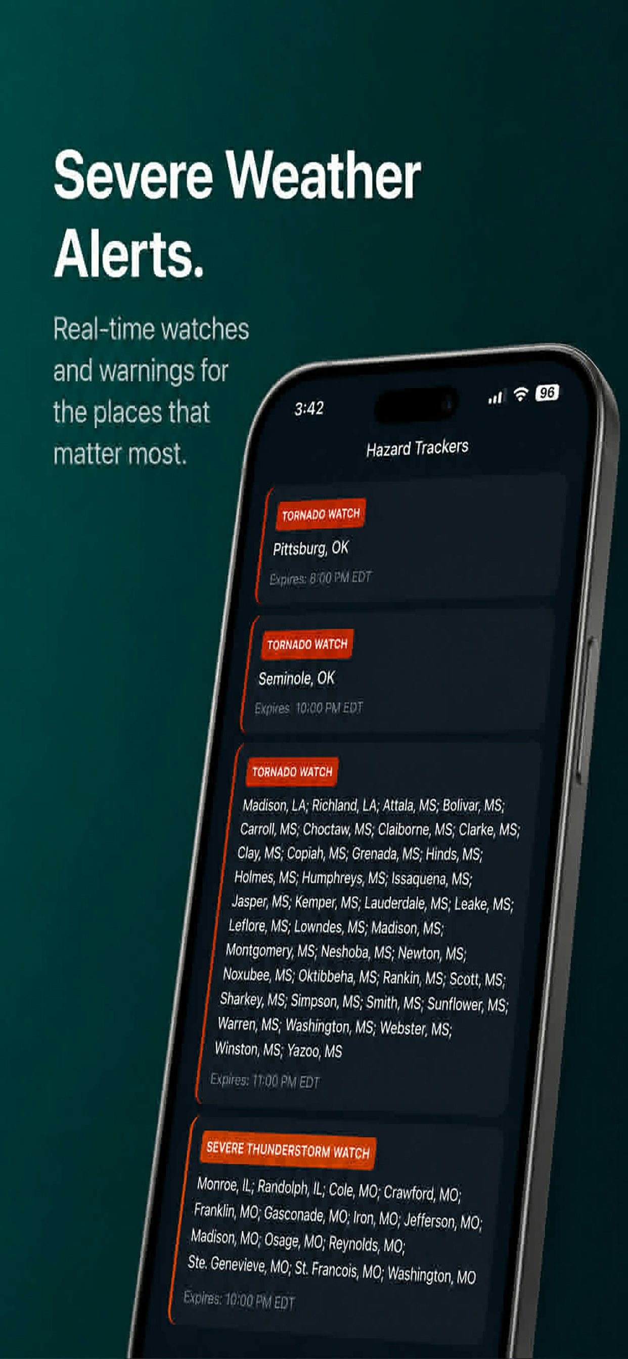 NimboStratusAI Weather Hazard App gallery image