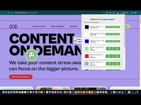 Website Color Analyzer Chrome Extension gallery image