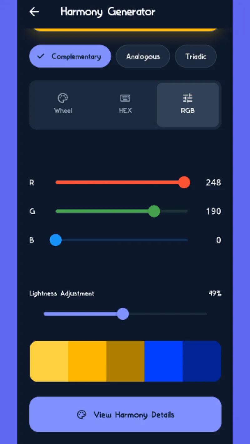 Color Palette Generator screenshot 1