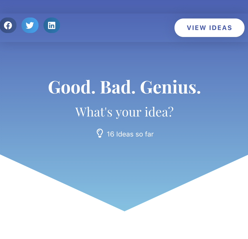 Good, Bad, Genius ideas. gallery image