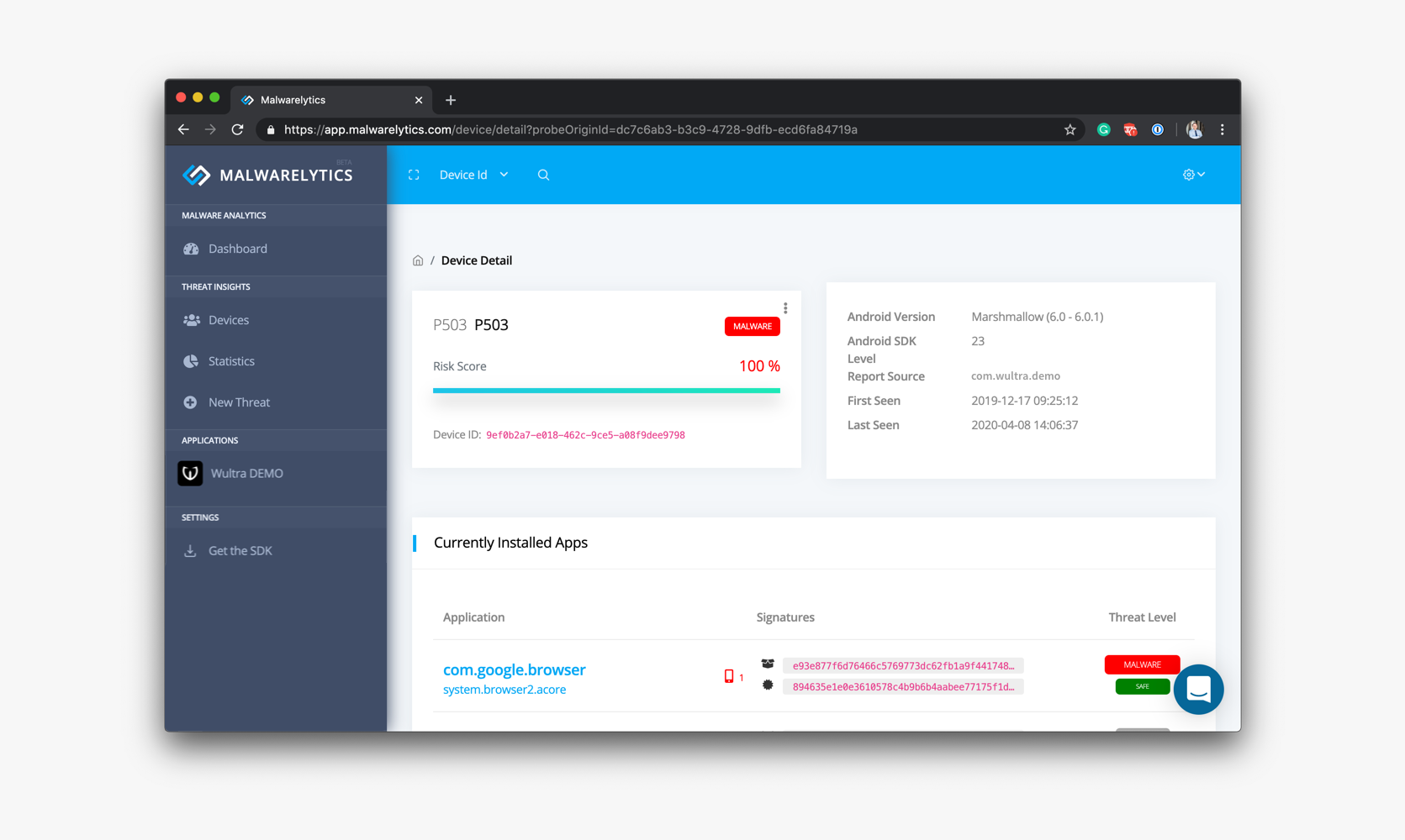 Malwarelytics gallery image