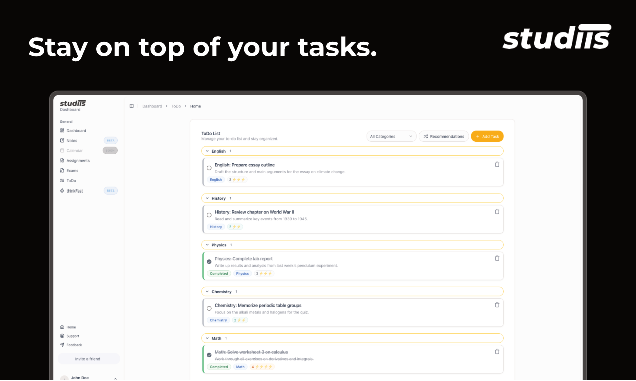 Média studiis.app - étudier simplifié 4