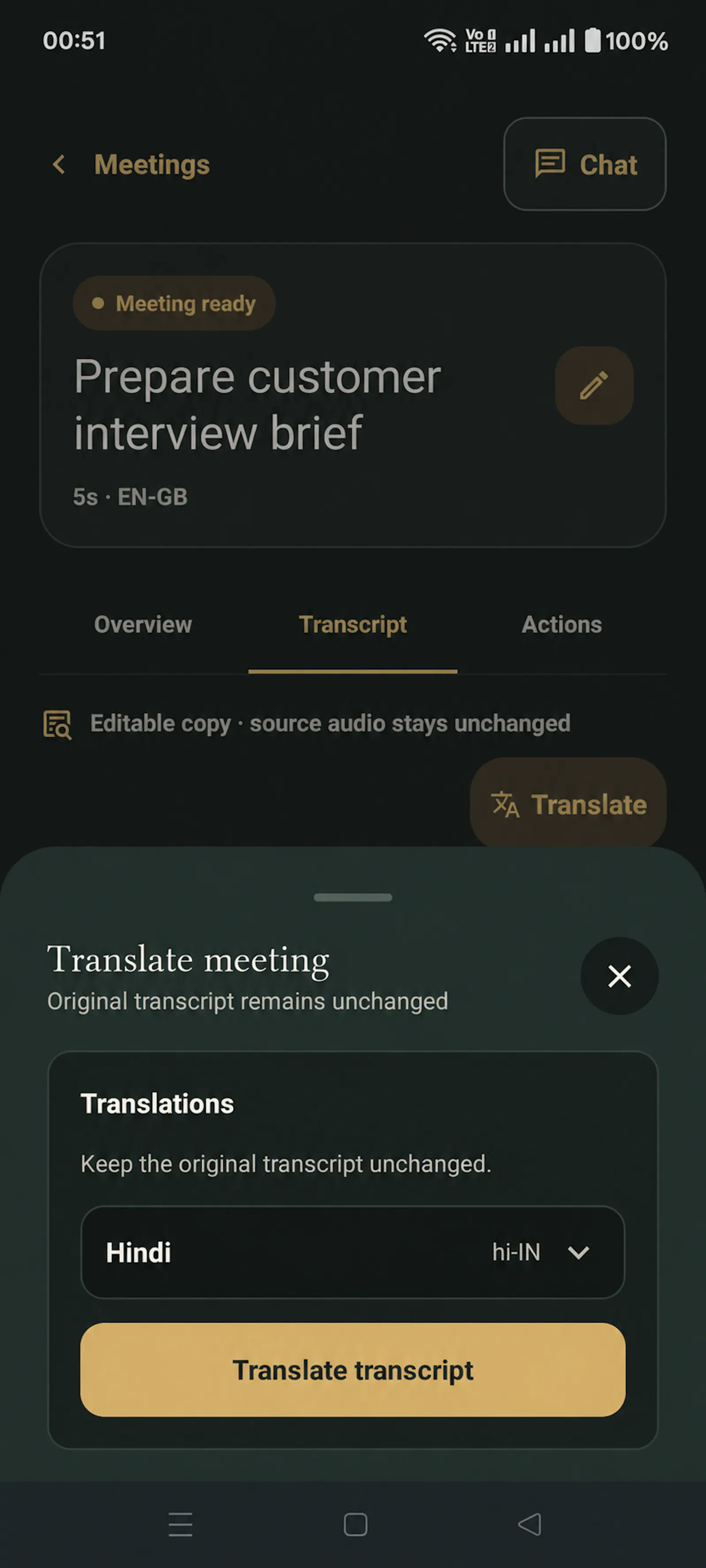 SourceNote: AI Meeting Notes screenshot 5