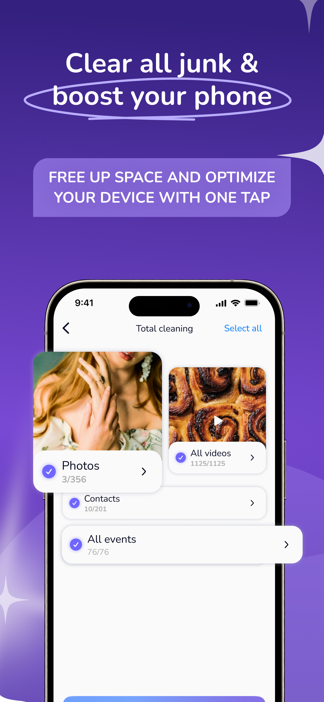 Robo Clean - Cleaner del telefono AI - Robo Clean è una soluzione facile per un iPhone senza disordine. media 1