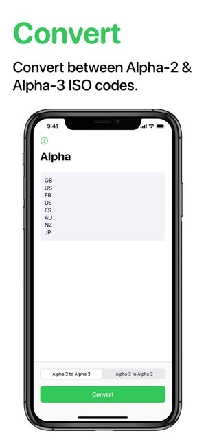 Alpha - ISO Code Converter gallery image