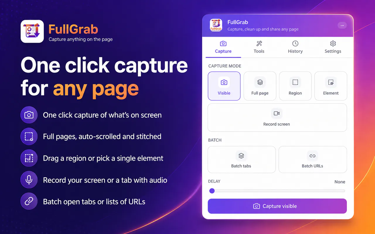 FullGrab – Screenshot & Screen Recorder gallery image
