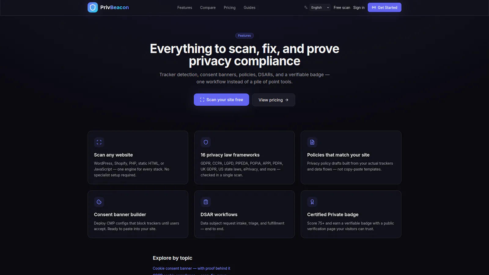 PrivBeacon screenshot 2