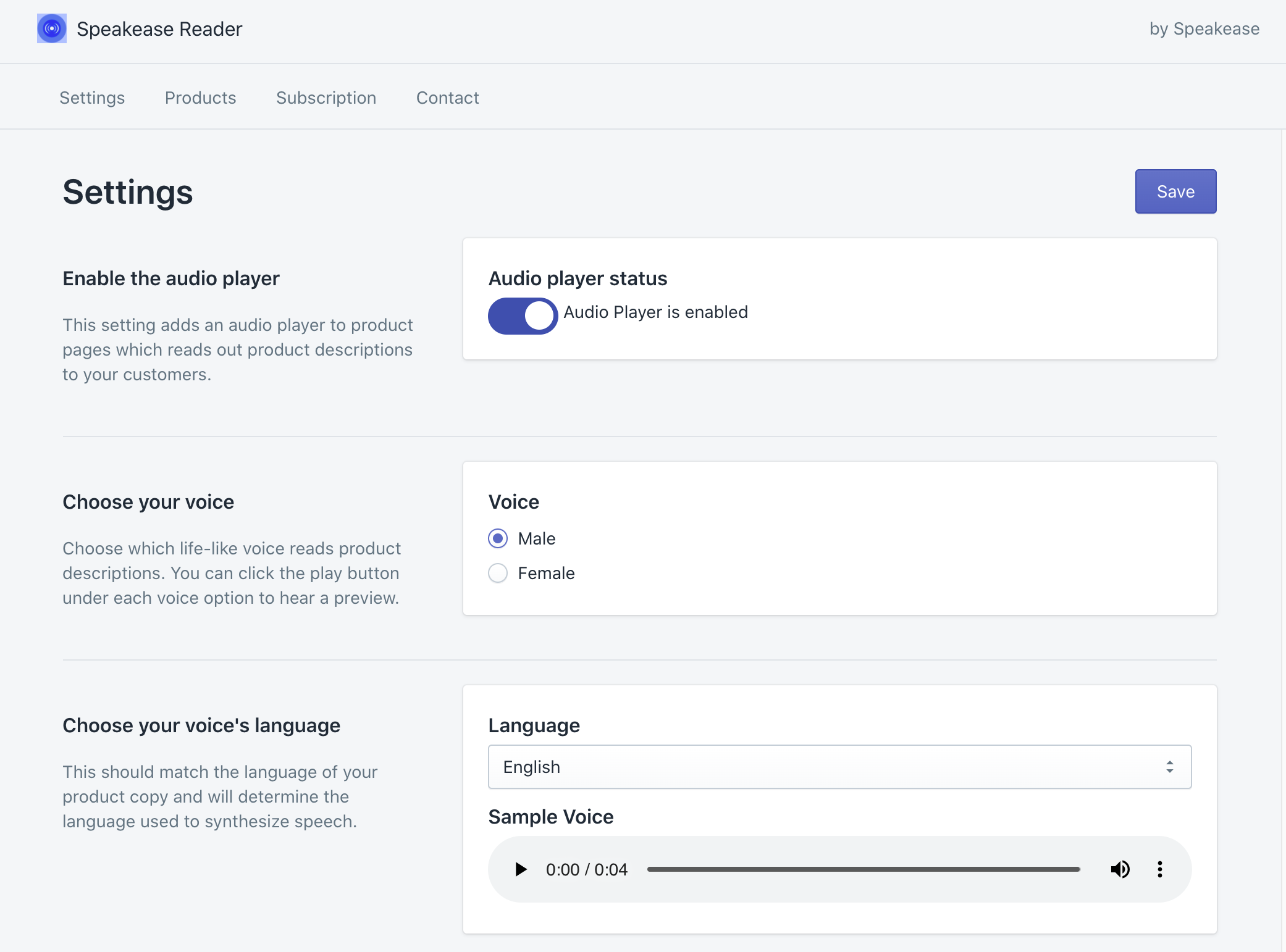 Speakease Reader gallery image