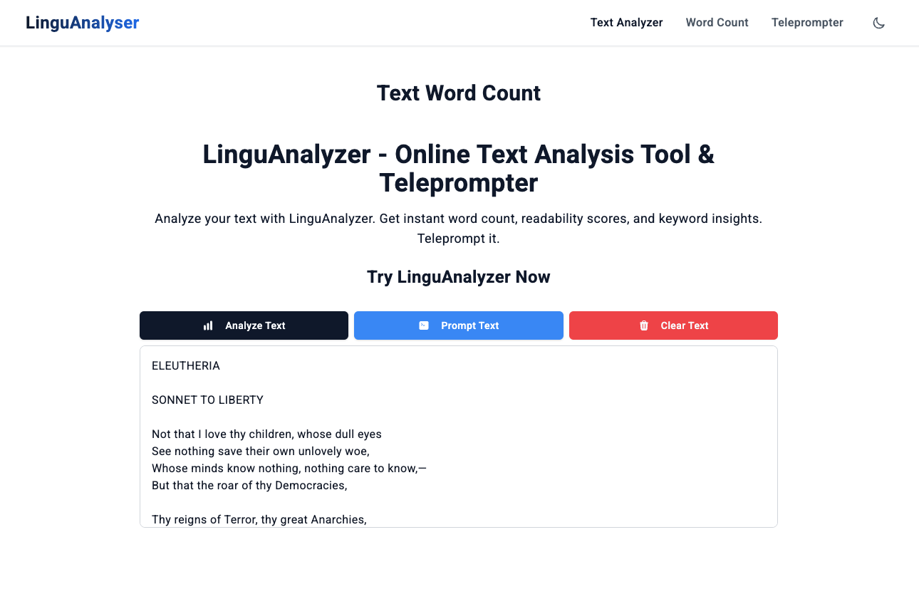 LinguAnalyser media 2