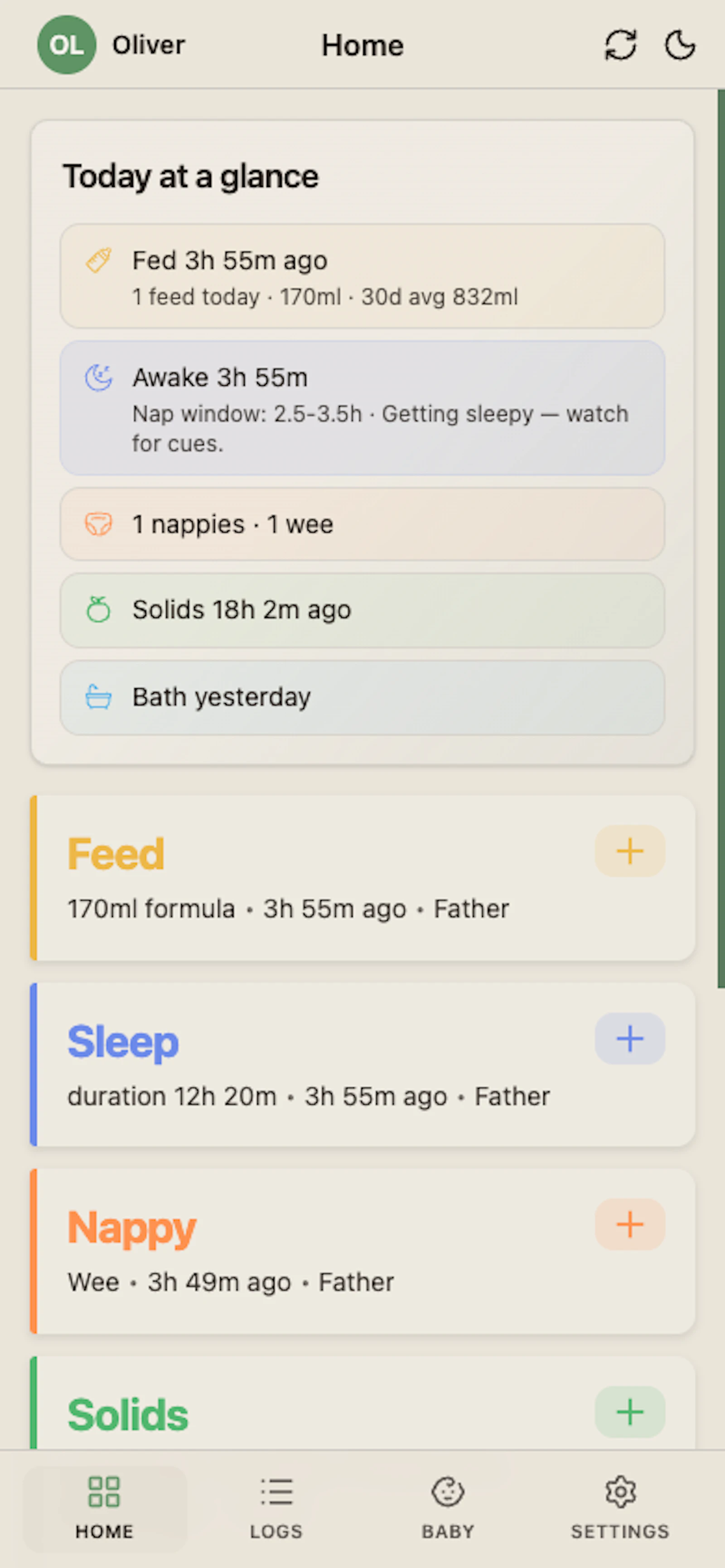 Baby Log screenshot 2