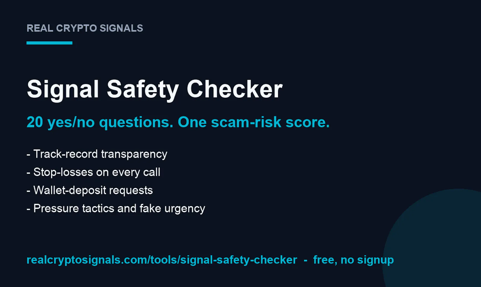 Signal Safety Checker screenshot 1