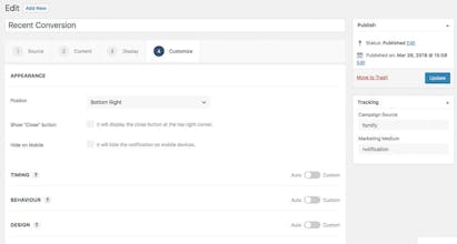 WPfomify gallery image