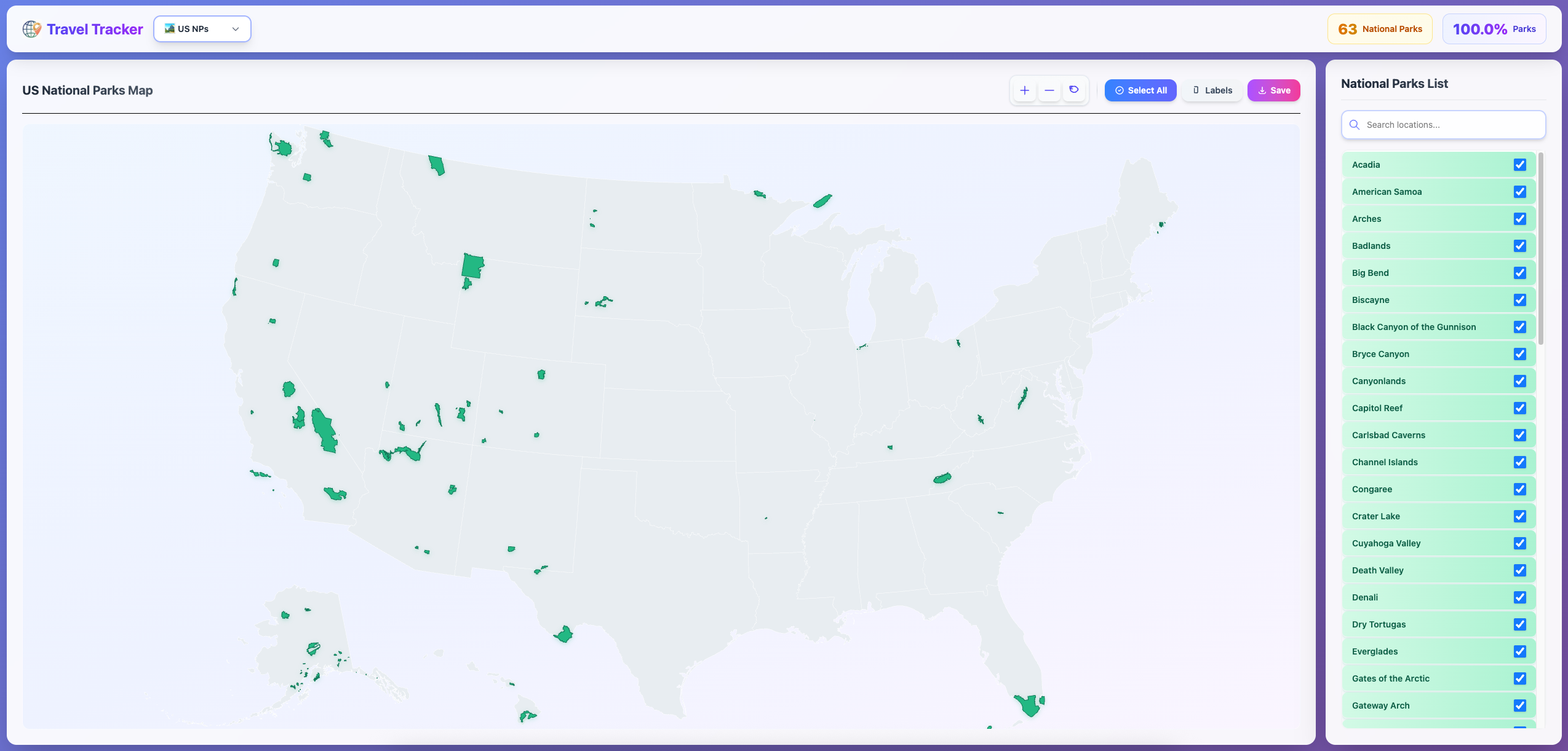 Travel Tracker gallery image