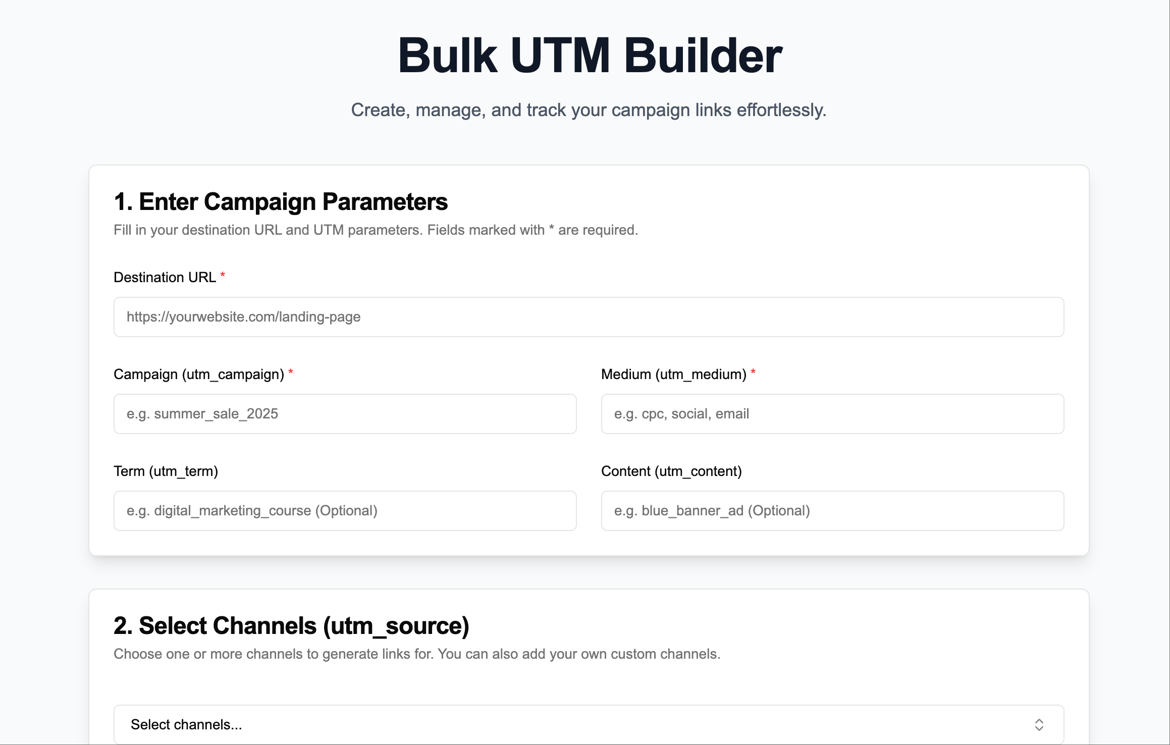 Bulk UTM Builder logo