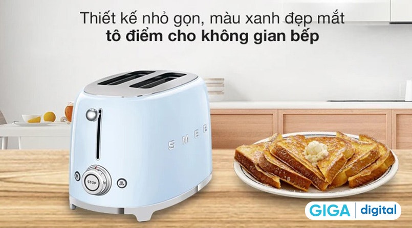 Máy nướng bánh mì Smeg TSF01PBEU 