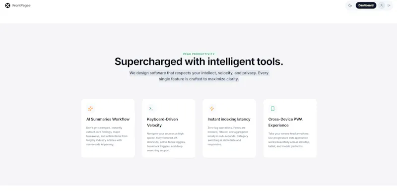 Frontpage screenshot 5