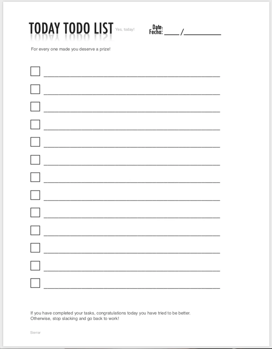 Today TODO LIST 👍