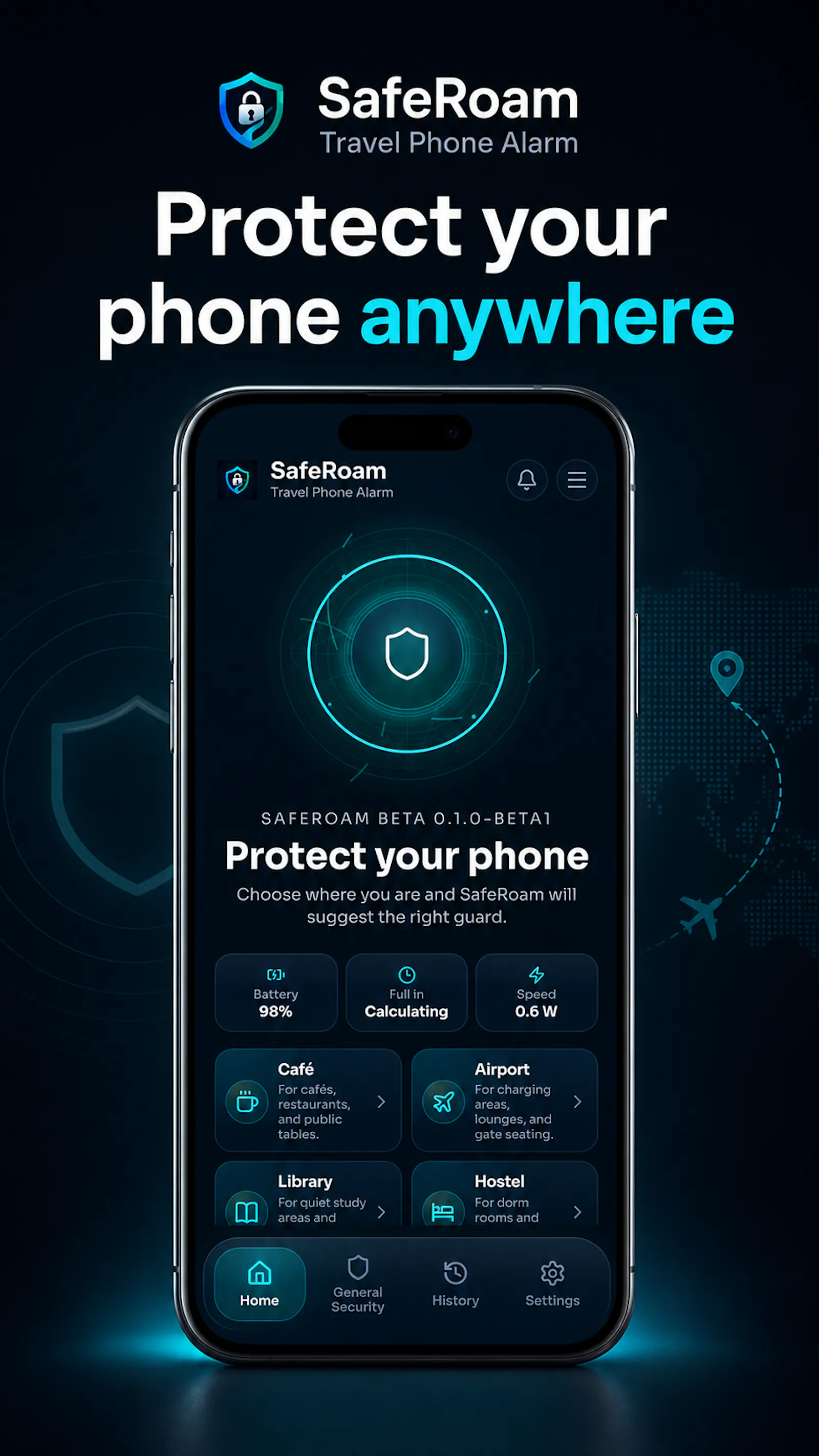 SaferRoam - Anti-Theft Alarm screenshot 2