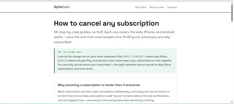SpiteCash screenshot 3