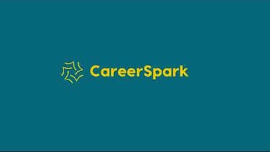 CareerSpark-Logo, präsentiert ein schlankes und modernes Design.