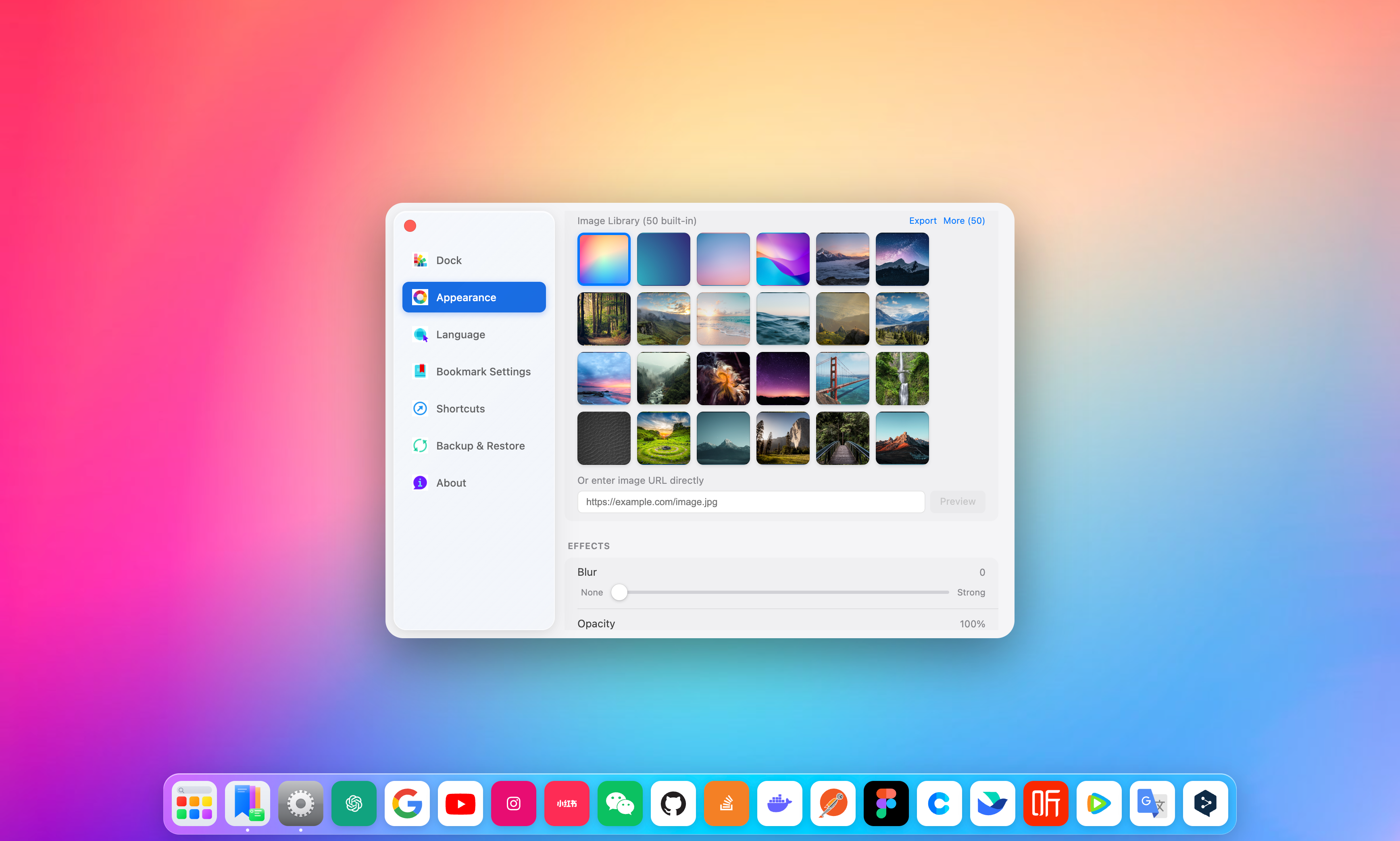 NewTab gallery image