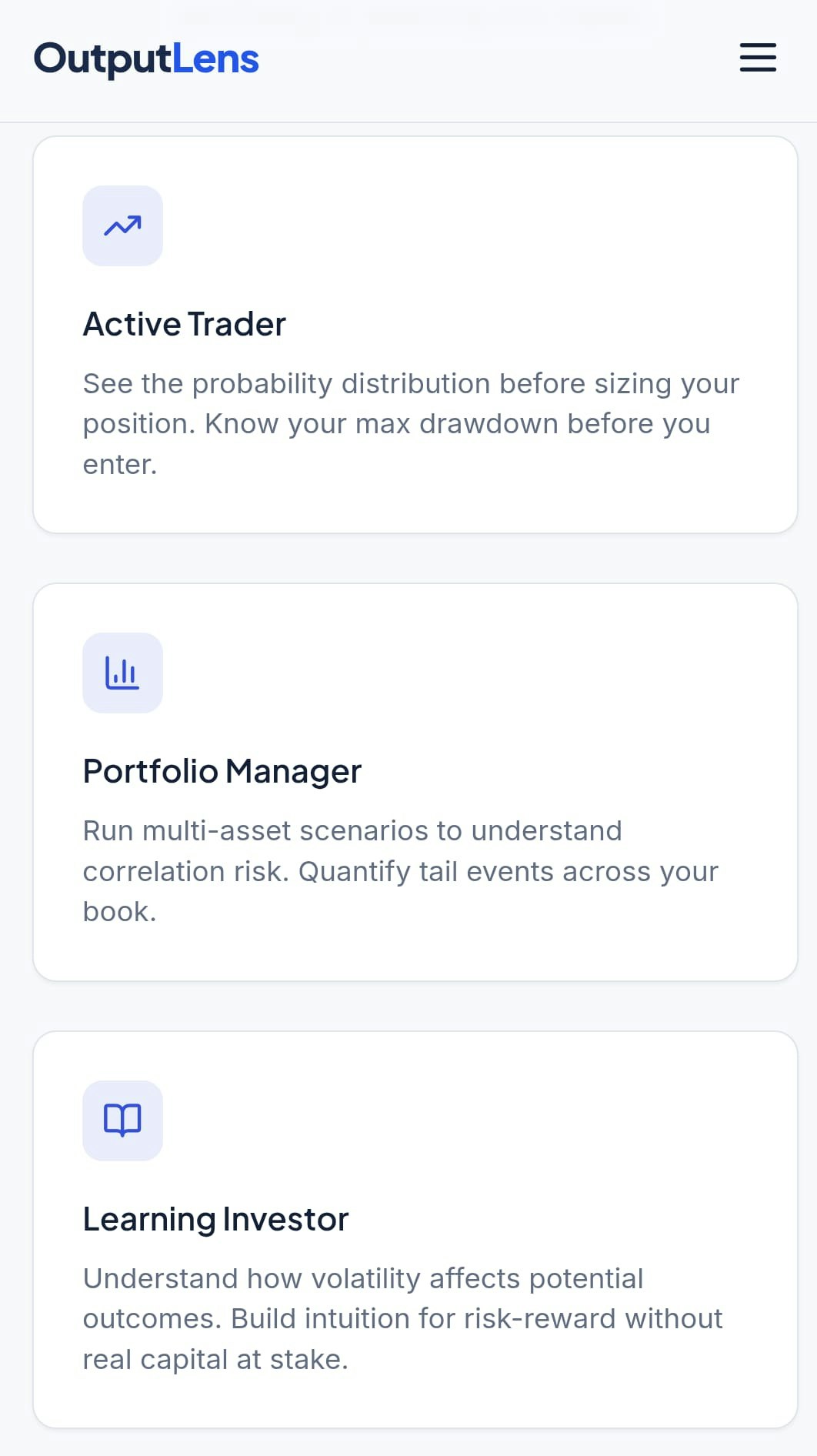 OutputLens - Screenshot 3 showing product features and functionality