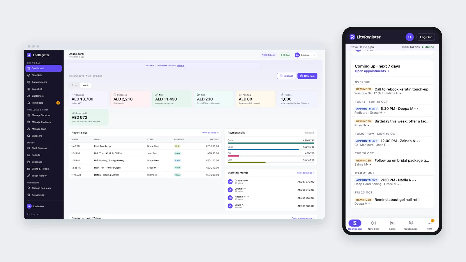 LiteRegister screenshot 1
