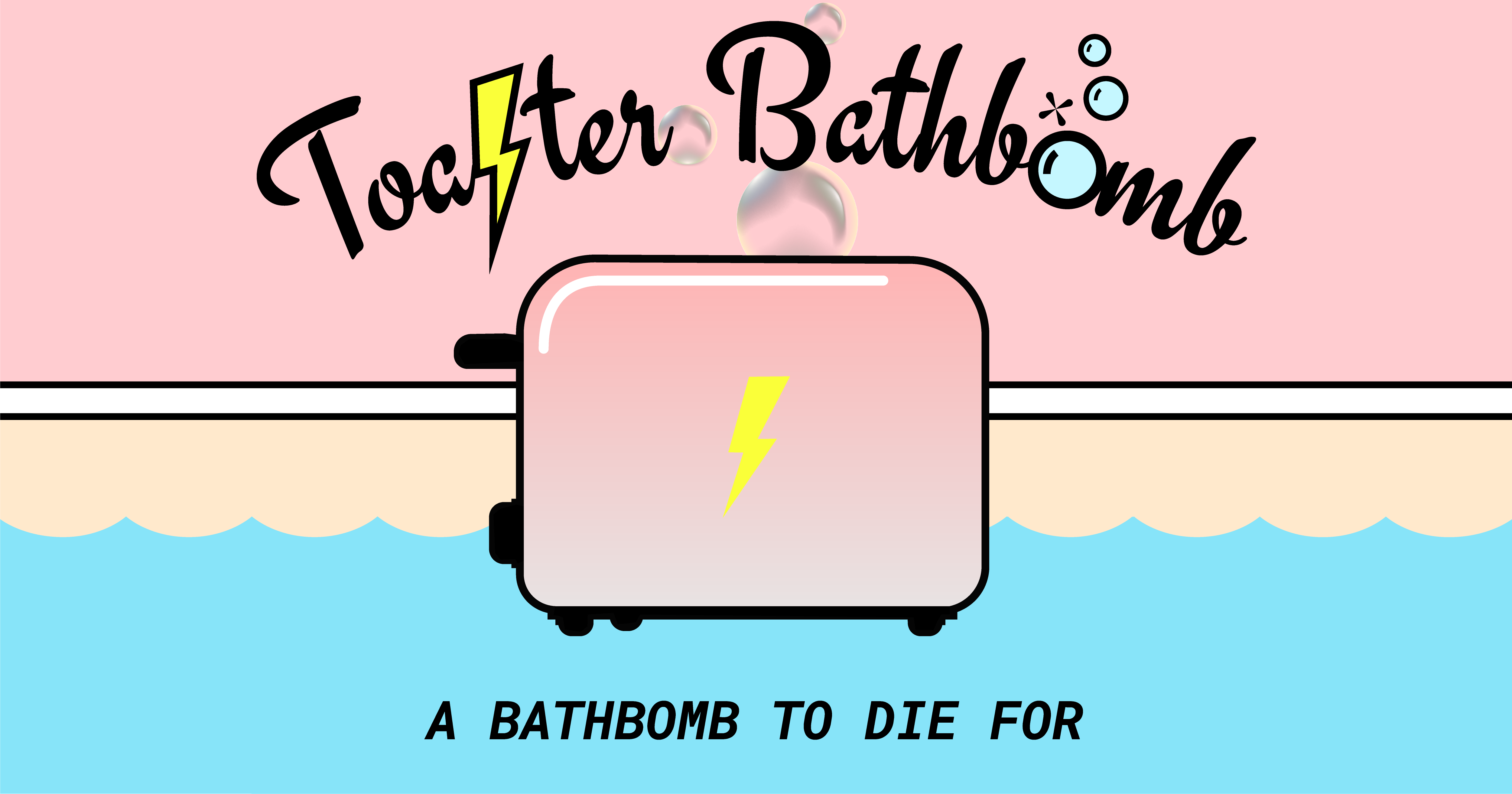 Toaster Bath Bomb A bath bomb shaped like a toaster and smells like a