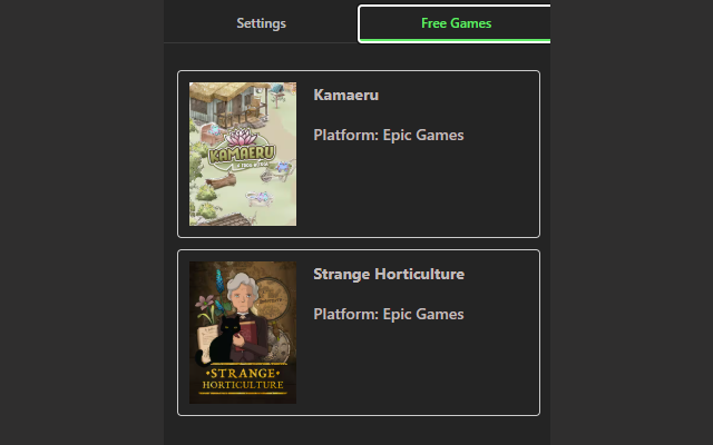 Richiesta di giochi gratuiti - Estensione per ottenere giochi gratuiti da Steam ed Epic media 4