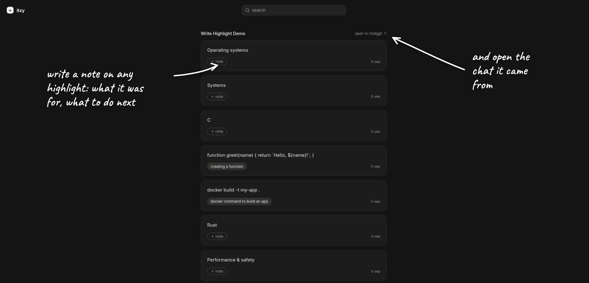 itzy — easy highlight and note gallery image