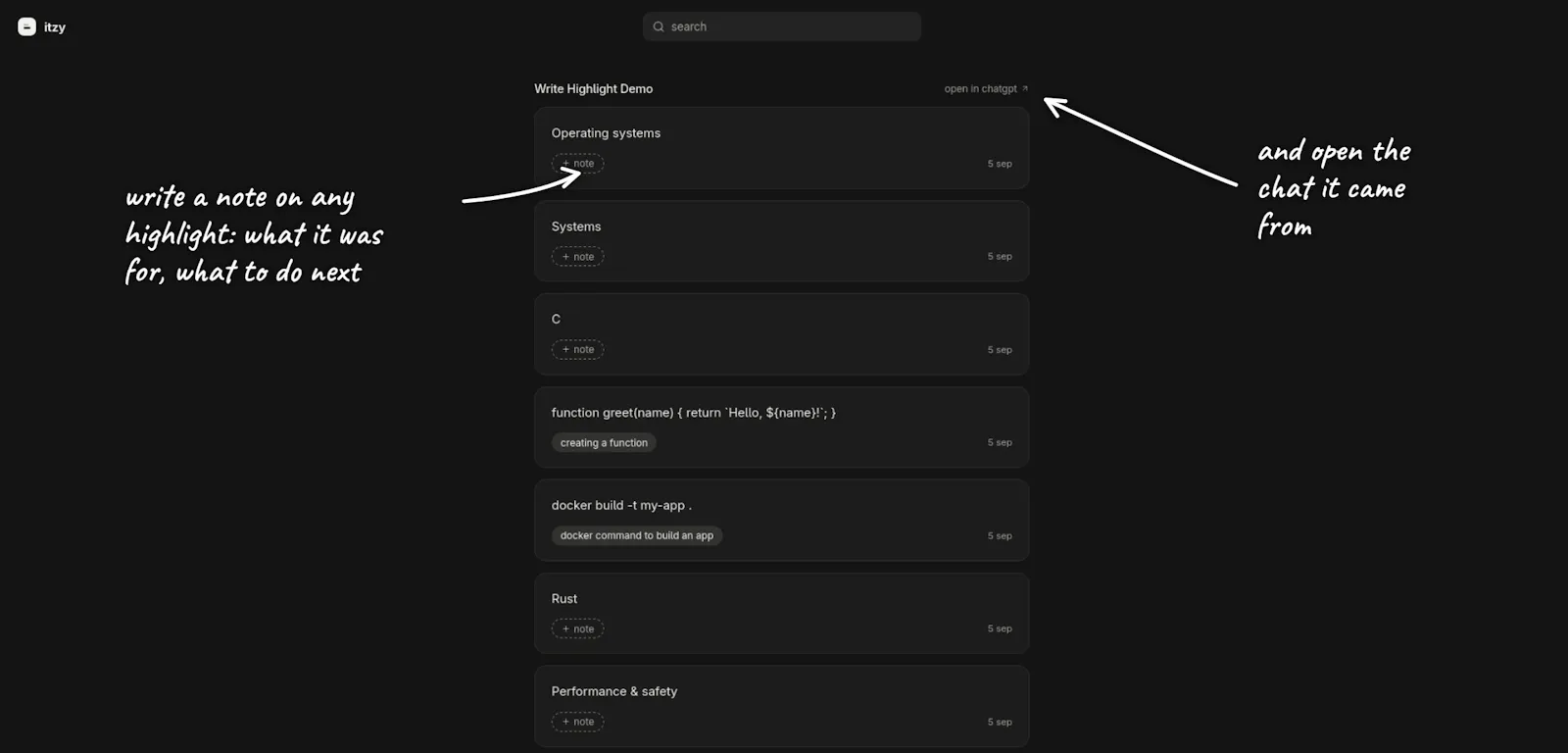 itzy — easy highlight and note screenshot 4