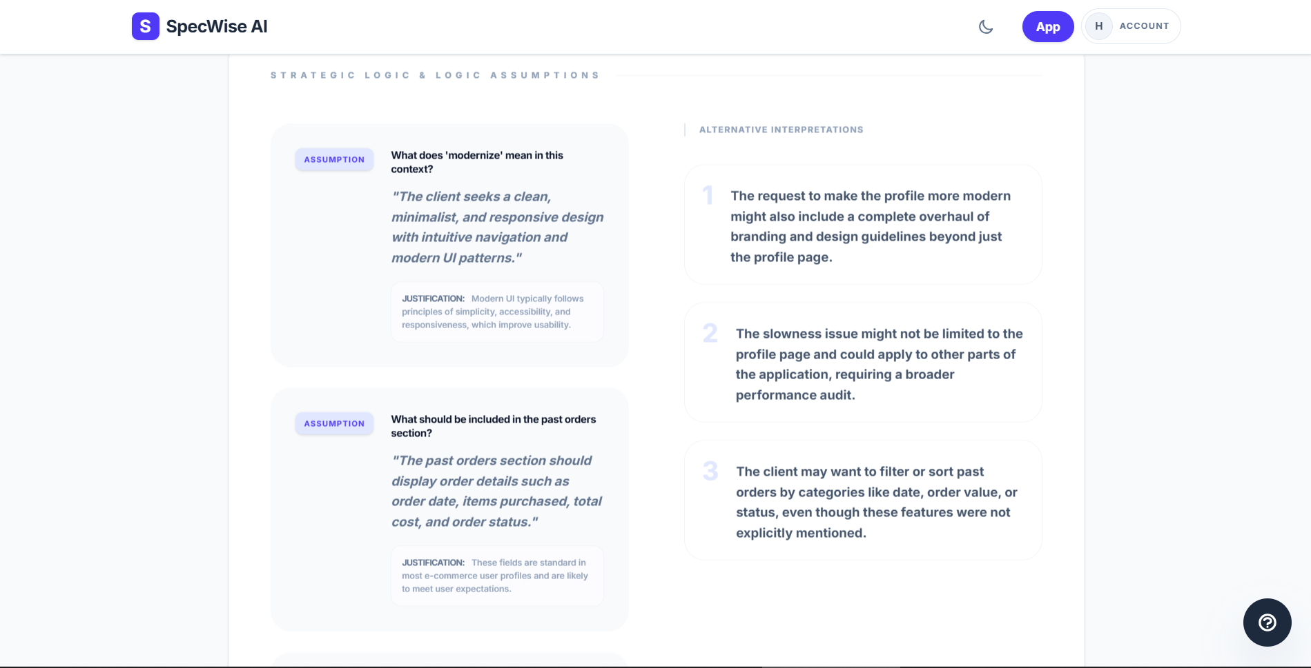 SpecWise AI gallery image